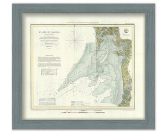 Wellfleet Harbor, Massachusetts 1852 Nautical Chart