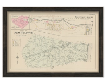 NEW WINDSOR, New York 1903 Map - Replica or Genuine Original