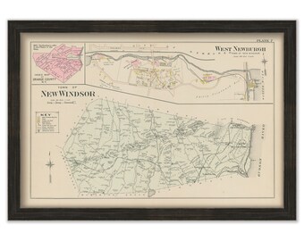 NEW WINDSOR, New York 1903 Map - Replica or Genuine Original