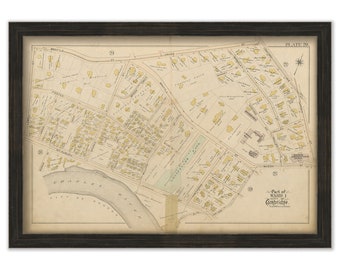 CAMBRIDGE, Massachusetts 1894 Plate 20, West Cambridge