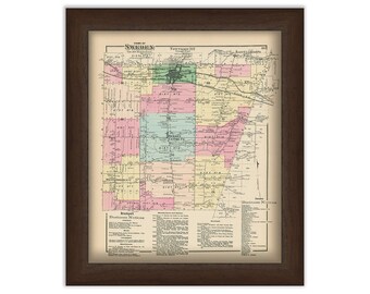 Town of SWEDEN, New York 1872 Map