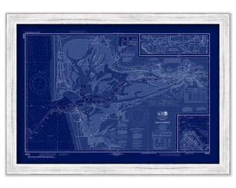 GRAYS HARBOR, Washington  -  2017 Nautical Chart Blueprint