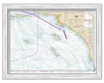 SAN DIEGO to Santa Rosa Island, California - 2013 Nautical Chart