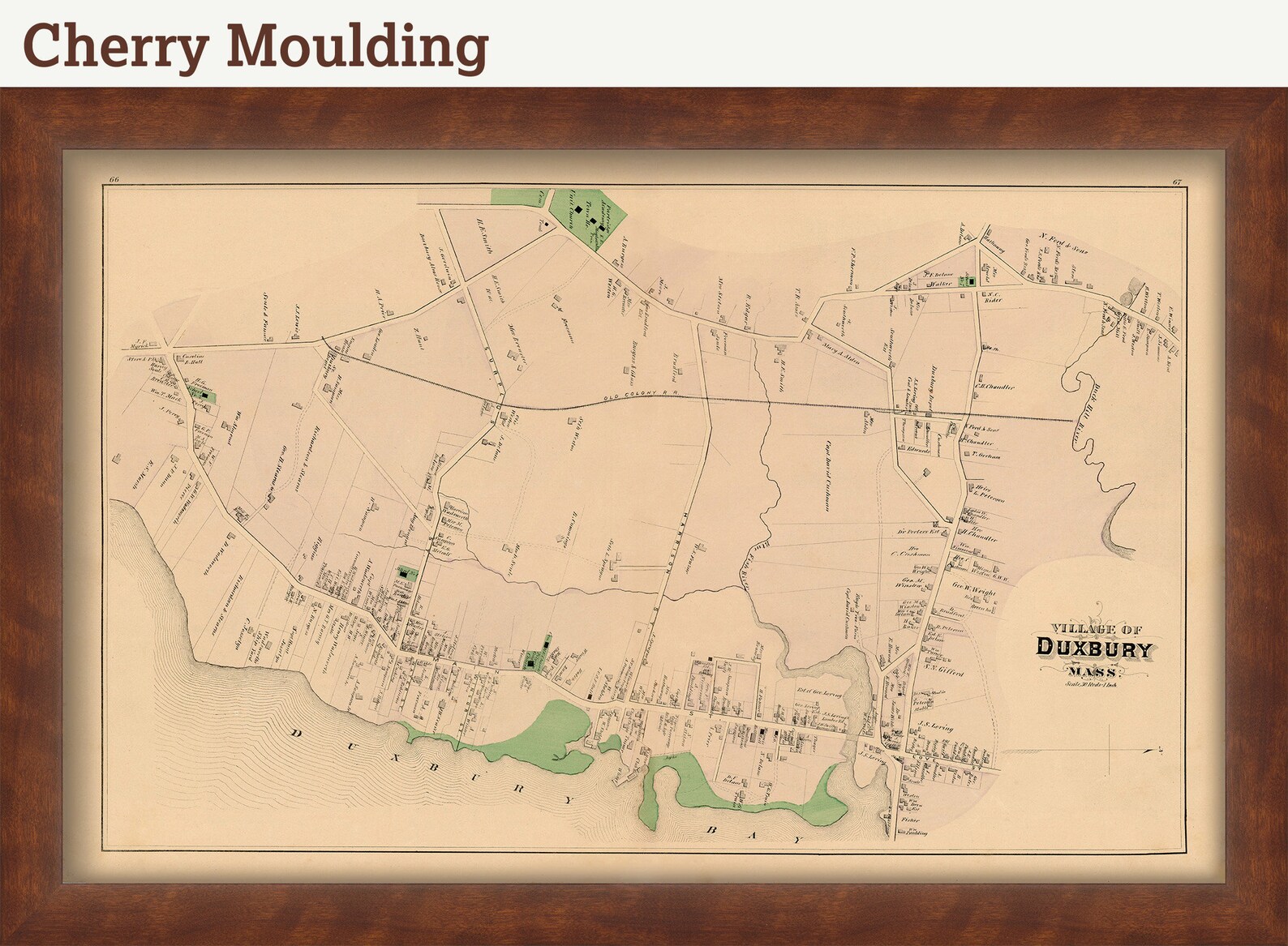 DUXBURY Massachusetts 1879 Map Replica or Genuine ORIGINAL Etsy