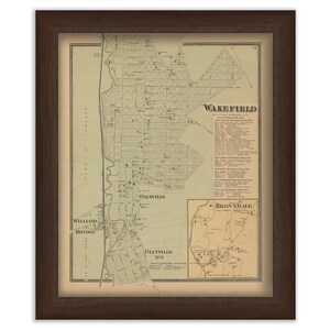 Town of WAKEFIELD, New York 1868 Map