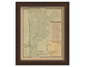 Town of WAKEFIELD, New York 1868 Map