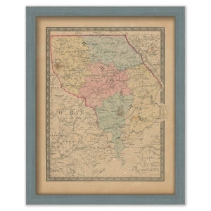 HARTFORD COUNTY, Maryland 1866 Map, Replica or Genuine Original