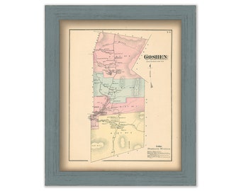 GOSHEN, Vermont - 1871 Map