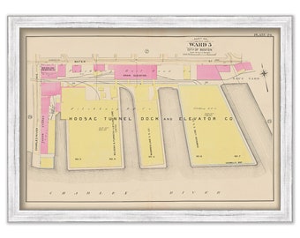 CHARLESTOWN, Boston, Massachusetts 1901 map, Plate 24 - NAVY YARD