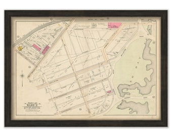 BOSTON 1902 Map, Plate 33, Fenway Park Site