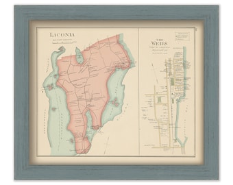 Laconia, New Hampshire 1892 Map