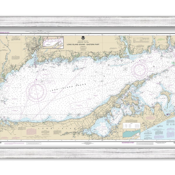 LONG ISLAND SOUND - Eastern Part  -  Nautical Chart published in 2018