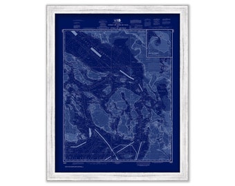 Strait of Georgia and Strait of Juan De Fuca, Washington  -  2017 Nautical Chart Blueprint