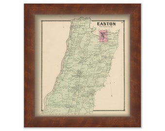Town of EASTON, New York 1866 Map