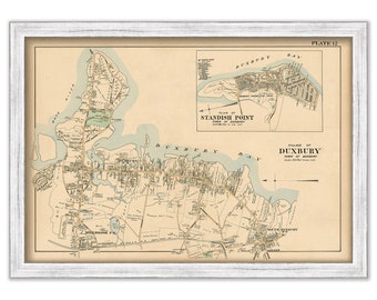 DUXBURY, Massachusetts 1903 Map