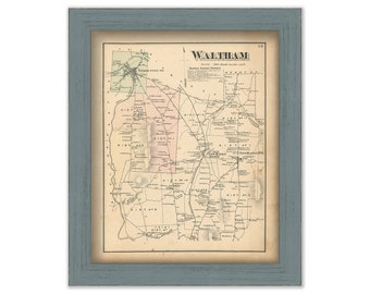 WALTHAM, Vermont - 1871 Map