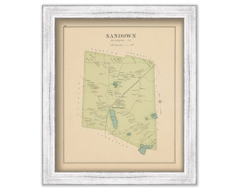 SANDOWN, New Hampshire 1892 Map