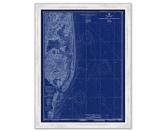 CHATHAM Harbor and PLEASANT BAY, Massachusetts - 1971 Nautical Chart Blueprint