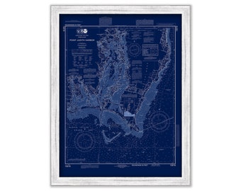 POINT JUDITH, Rhode Island - Blueprint Nautical Chart by NOAA 2014