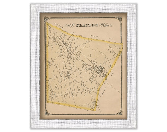 CLAYTON, New Jersey -  1879 Map