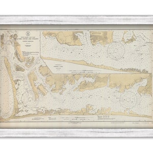 CORE SOUND, North Carolina  -  1931 Nautical Chart