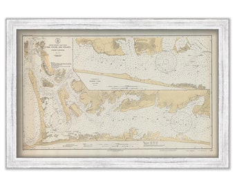 CORE SOUND, North Carolina  -  1931 Nautical Chart