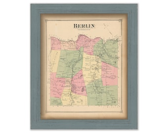 BERLIN, Vermont - 1873 Map