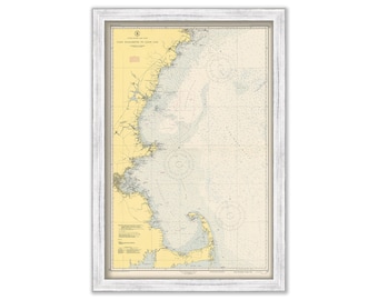 Cape Elizabeth to Cape Cod - 1951 Nautical Chart