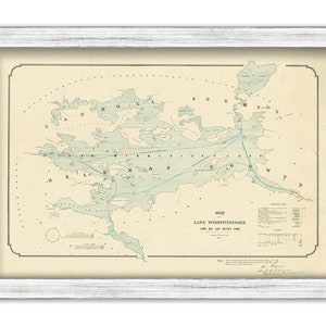 LAKE WINNIPESAUKEE , New Hampshire -  1874 Map