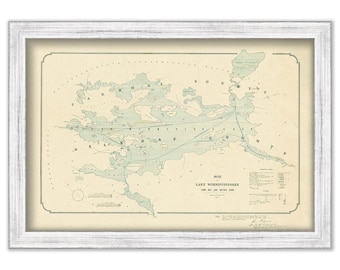 LAKE WINNIPESAUKEE , New Hampshire -  1874 Map