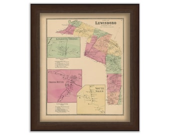 Town of LEWISBORO, New York 1868 Map