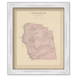 STRATHAM, New Hampshire 1892 Map