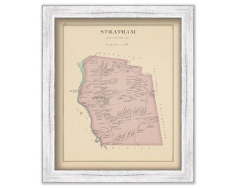 STRATHAM, New Hampshire 1892 Map
