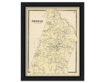 Town of CONWAY, Massachusetts 1871 Map