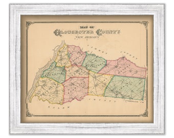 GLOUCESTER COUNTY, New Jersey -  1879 Map