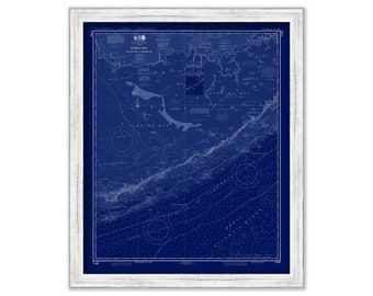 PLANTATION KEY to MARATHON, Florida  -   2014 Nautical Chart Blueprint