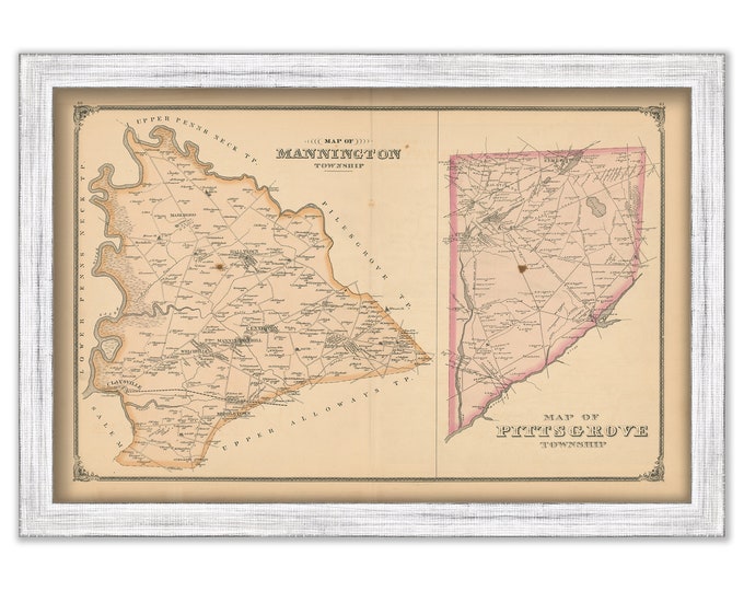MANNINGTON and PITTSGROVE, New Jersey -  1879 Map