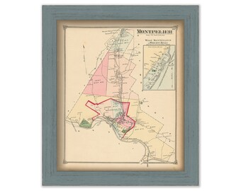 MONTPELIER, Vermont - 1873 Map