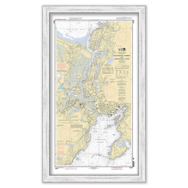 GLOUCESTER HARBOR and Annisquam River, Massachusetts -  2010 Nautical Chart