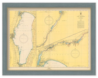 LAKE WINNEBAGO, Minnesota  -  1949 Nautical Chart