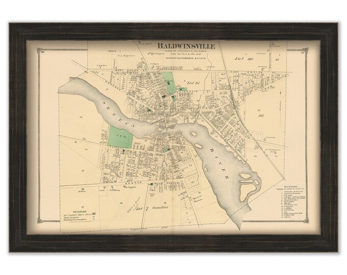 BALDWINSVILLE, New York -  1874 Map