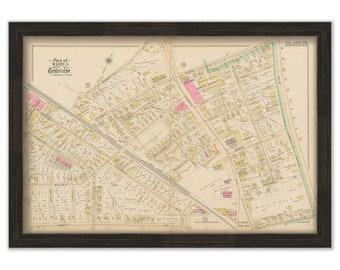 CAMBRIDGE, Massachusetts 1894 Plate 26, Porter Square