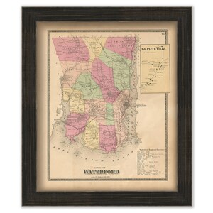 WATERFORD, Connecticut, 1868 Map
