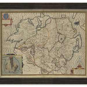 The PROVINCE of ULSTER, Ireland  - Map Published in 1612 by John Speed