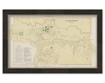 Village of EASTHAMPTON, Massachusetts 1873 Map