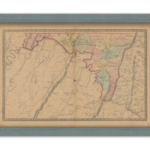 WASHINGTON COUNTY, Maryland 1866 Map, Replica or Genuine Original