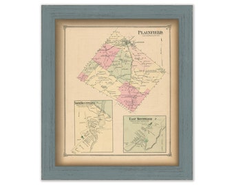 PLAINFIELD and MONTPELIER, Vermont - 1873 Map