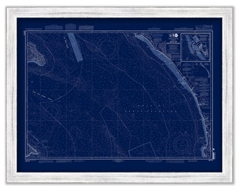 GULF of SANTA CATALINA, California  - 2005 Nautical Chart Blueprint