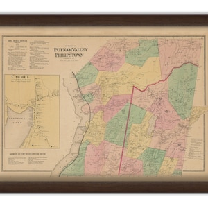 Towns of PUTNAM VALLEY and PHILIPSTOWN, New York 1868 Map