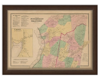 Towns of PUTNAM VALLEY and PHILIPSTOWN, New York 1868 Map